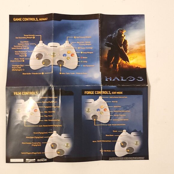 XBOX 360 HALO 3 Video Game + Poster and Control Manual 2007 - Picture 4 of 9
